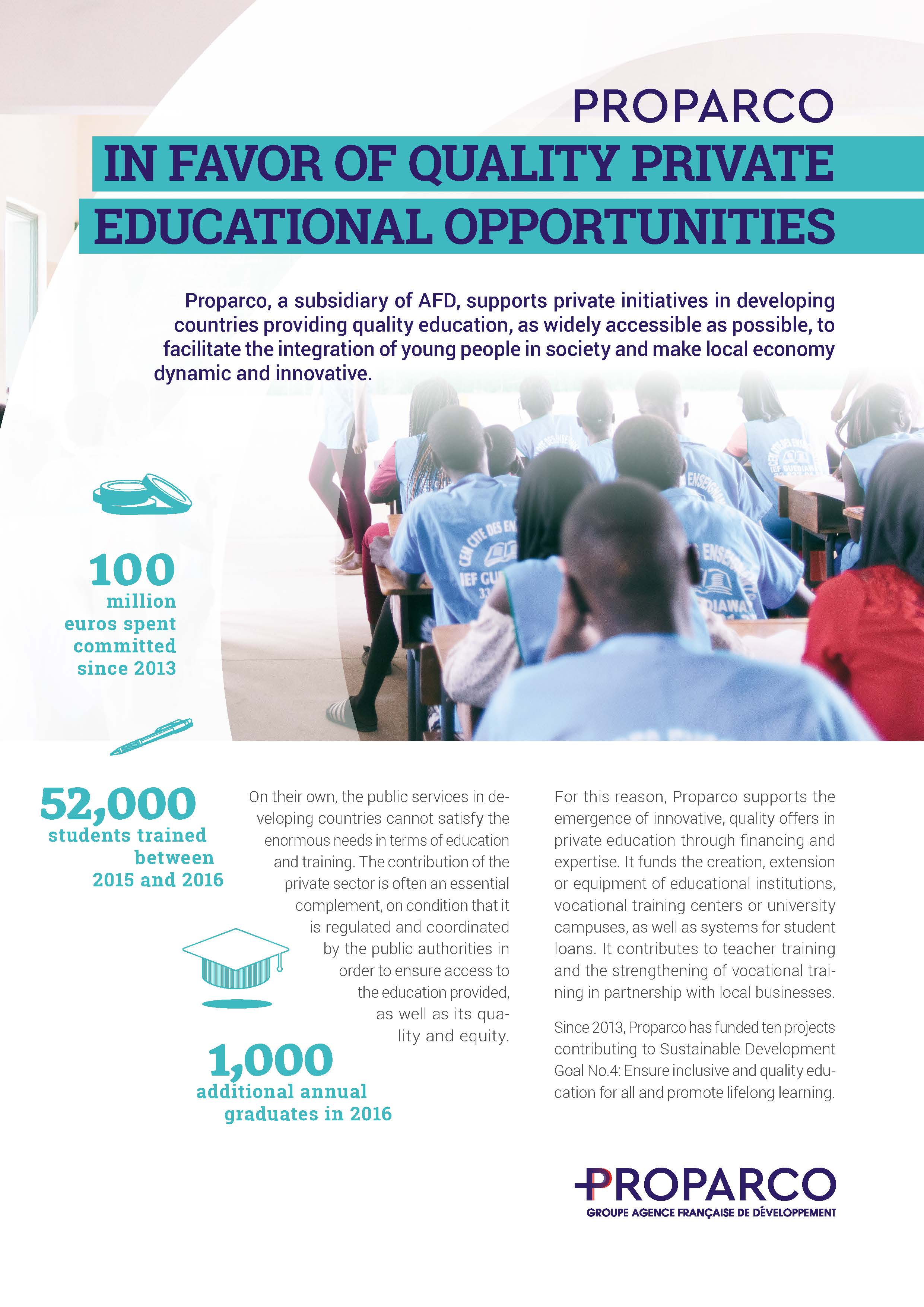 In favor of quality private educational opportunities