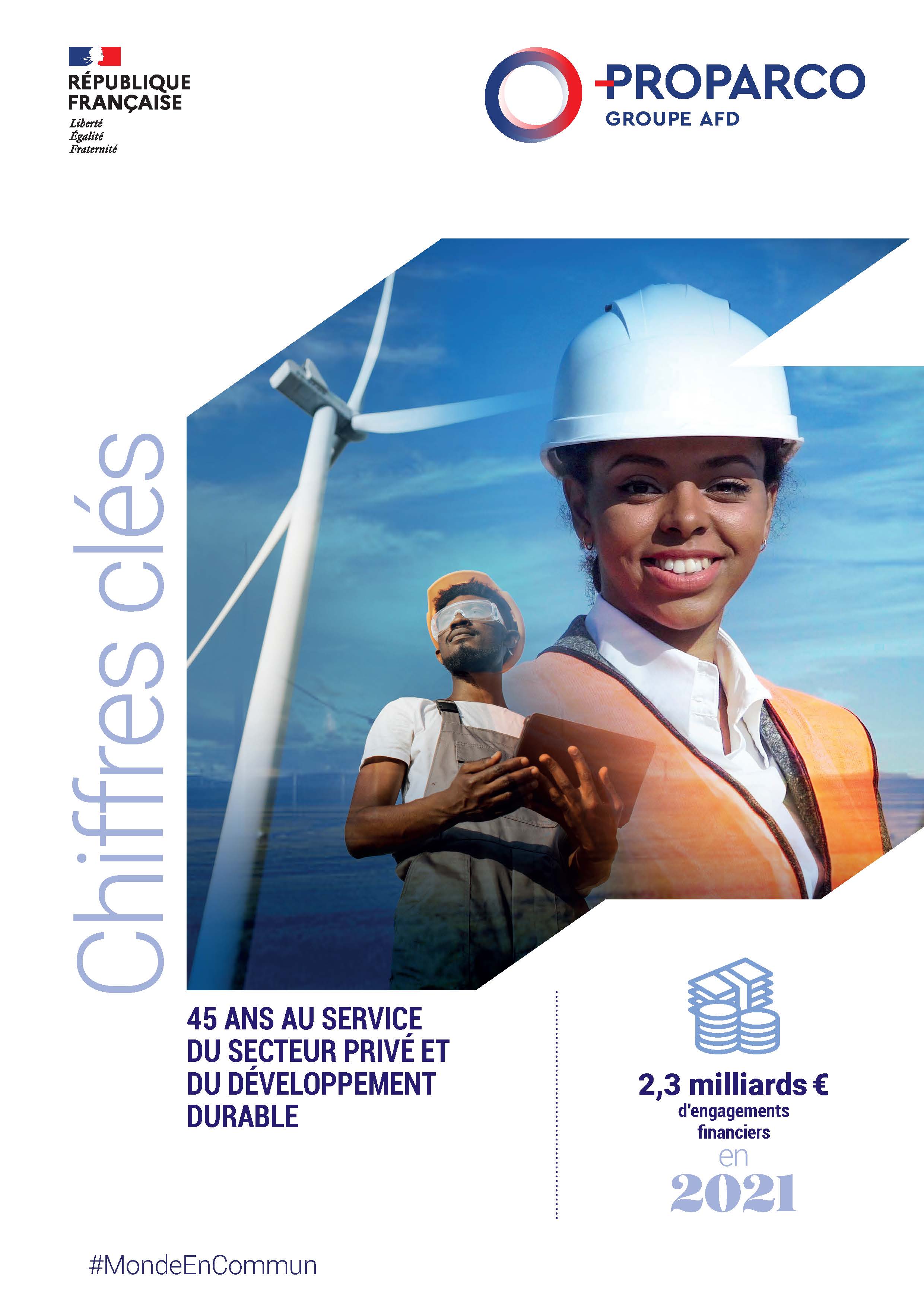 visuel Plaquette Proparco - chiffres clés 2021