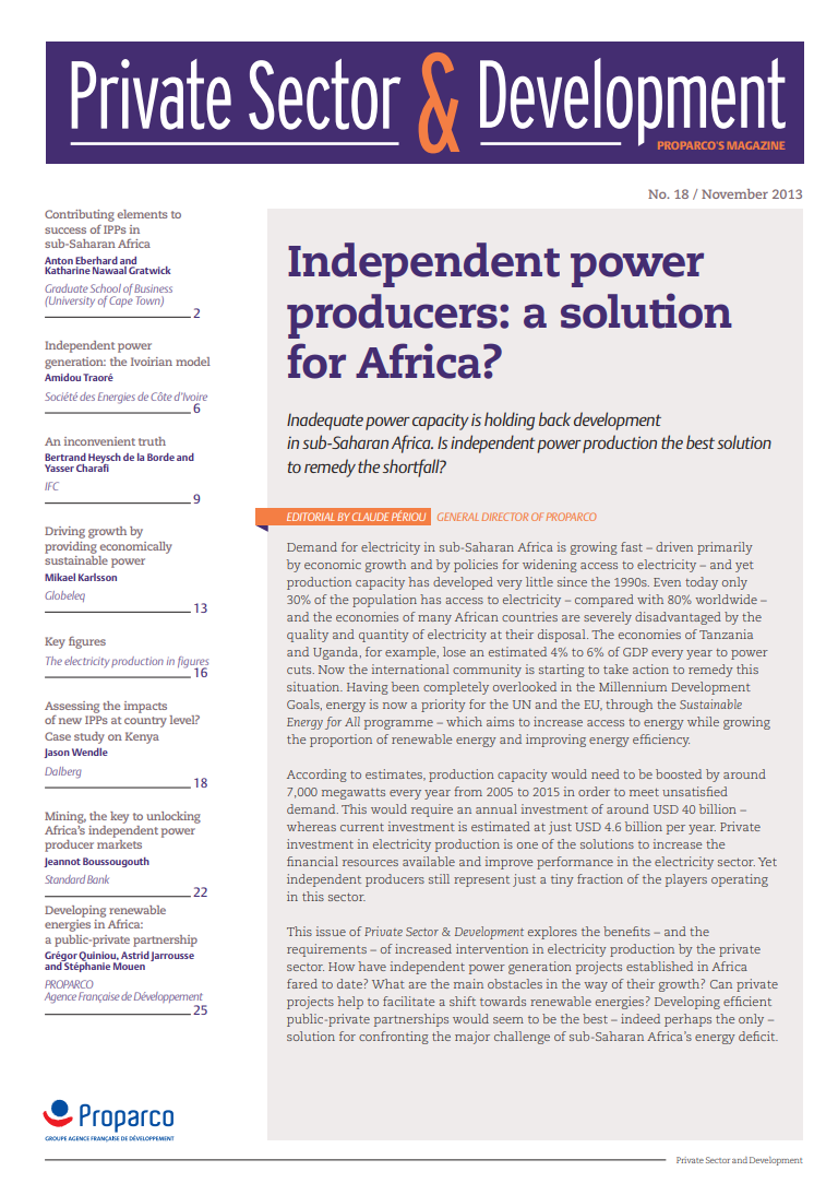 Picture of Independent power generation: the Ivoirian model | Proparco