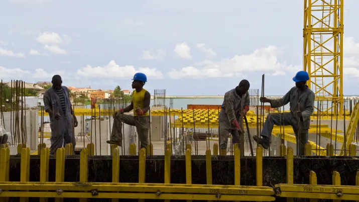 Photo Nigeria hommes sur chantier