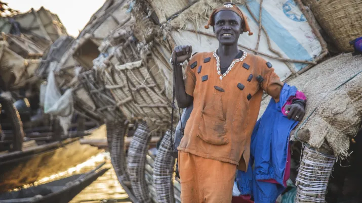 Mali, équipage d’une pinasse