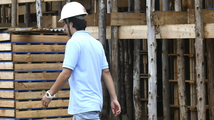 chantier, homme, Brésil