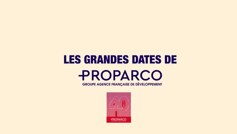 les grandes dates de Proparco