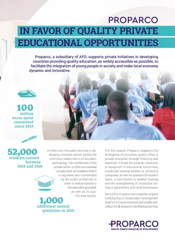 In favor of quality private educational opportunities