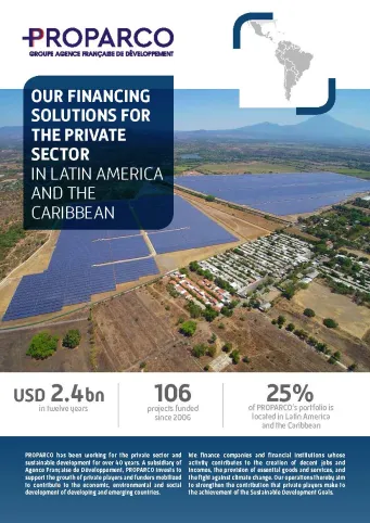 Our financing solutions for the private sector in Latin America and the Caribbean