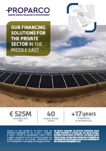 Our financing solutions for the private sector in the Middle East