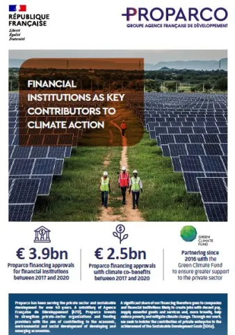 Financial institutions as key contributors to climate action