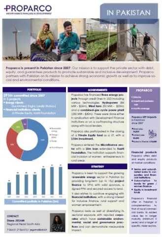 Proparco in Pakistan