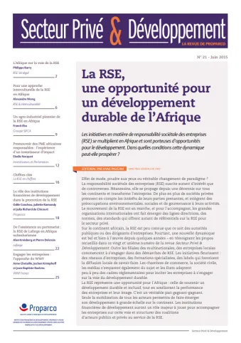 Secteur Privé & Développement